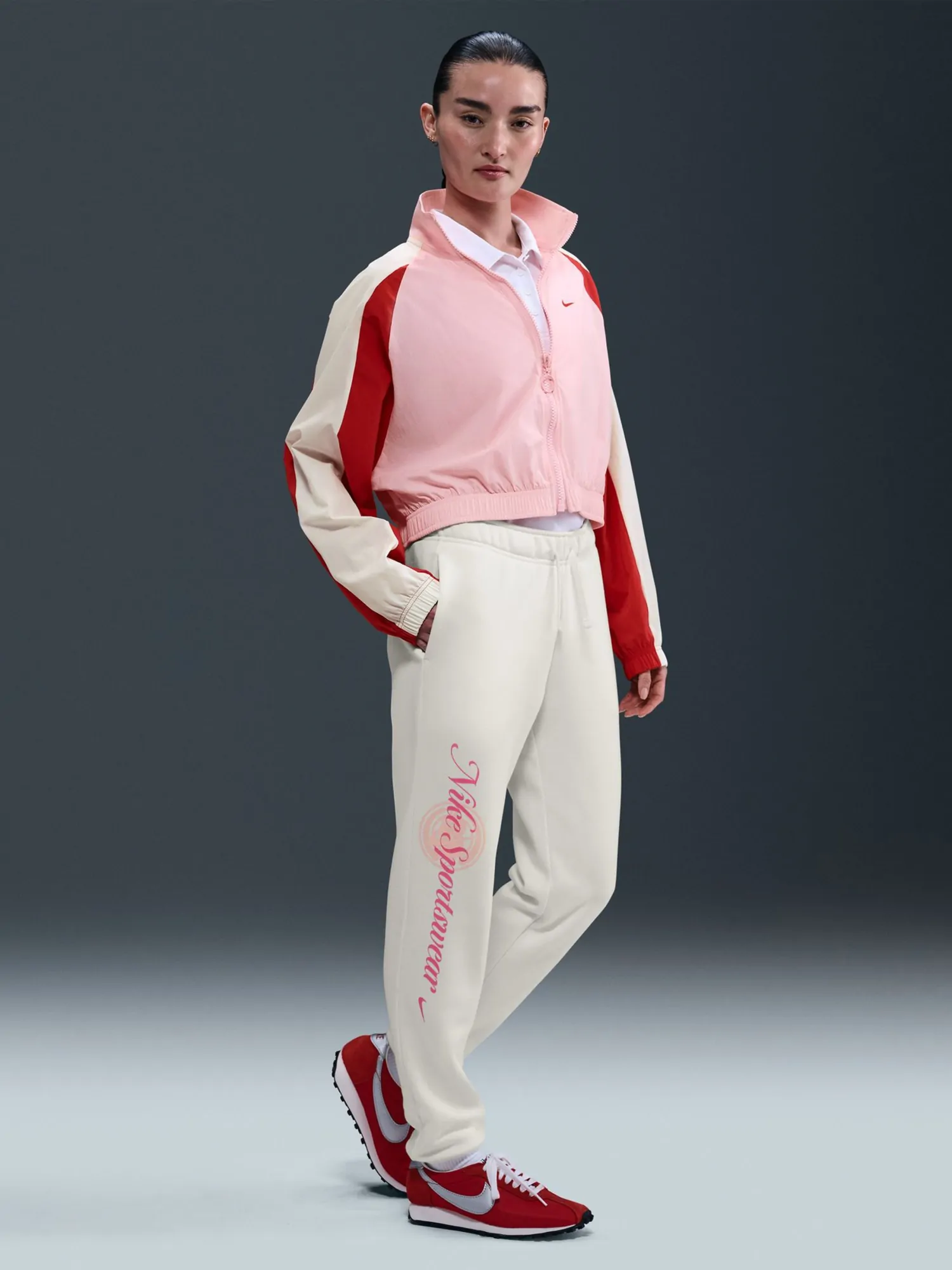 Штани жіночі Nike W NSW CLUB FLC GX STD PANT молочні HV2346-133