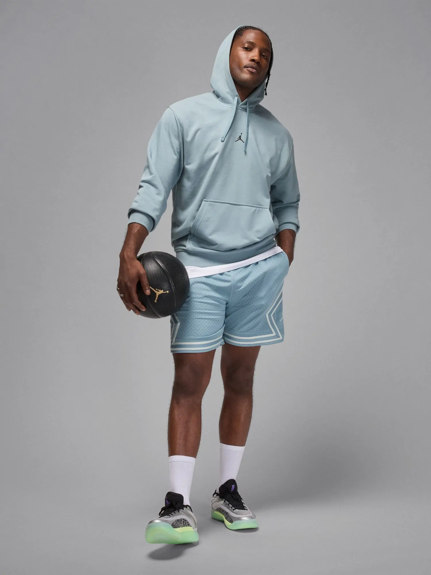 Толстовка мужская Nike M J DF SPRT CSVR FLC PO голубая FV8606-041