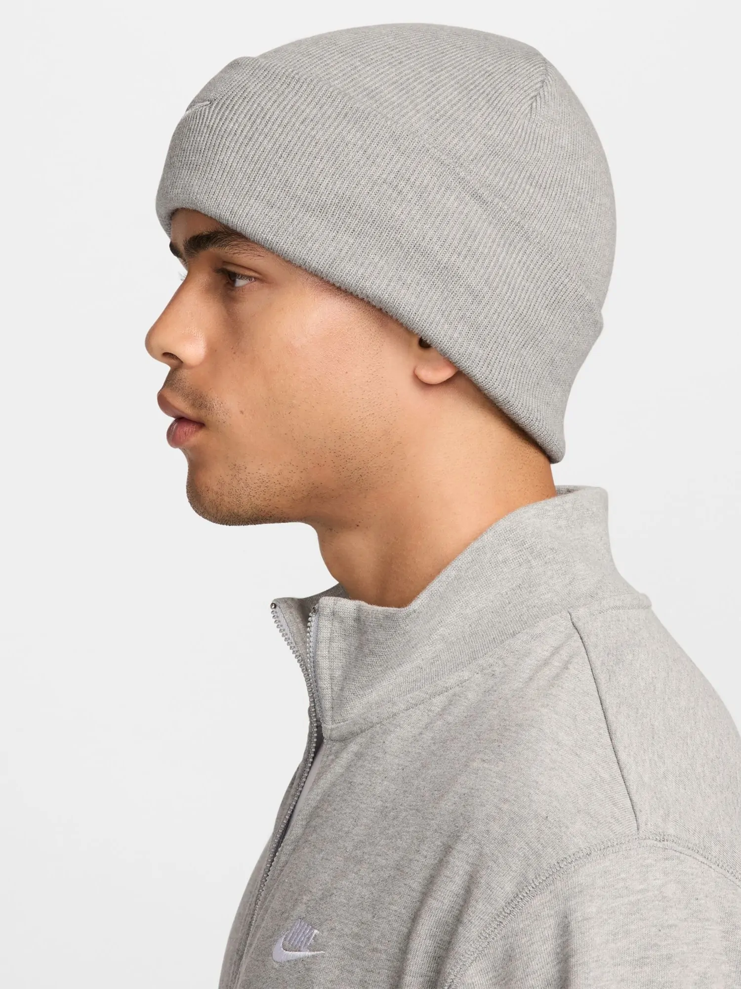 Шапка Nike U NK PEAK BEANIE TC SWSH F24 L серая HF0187-063 купить