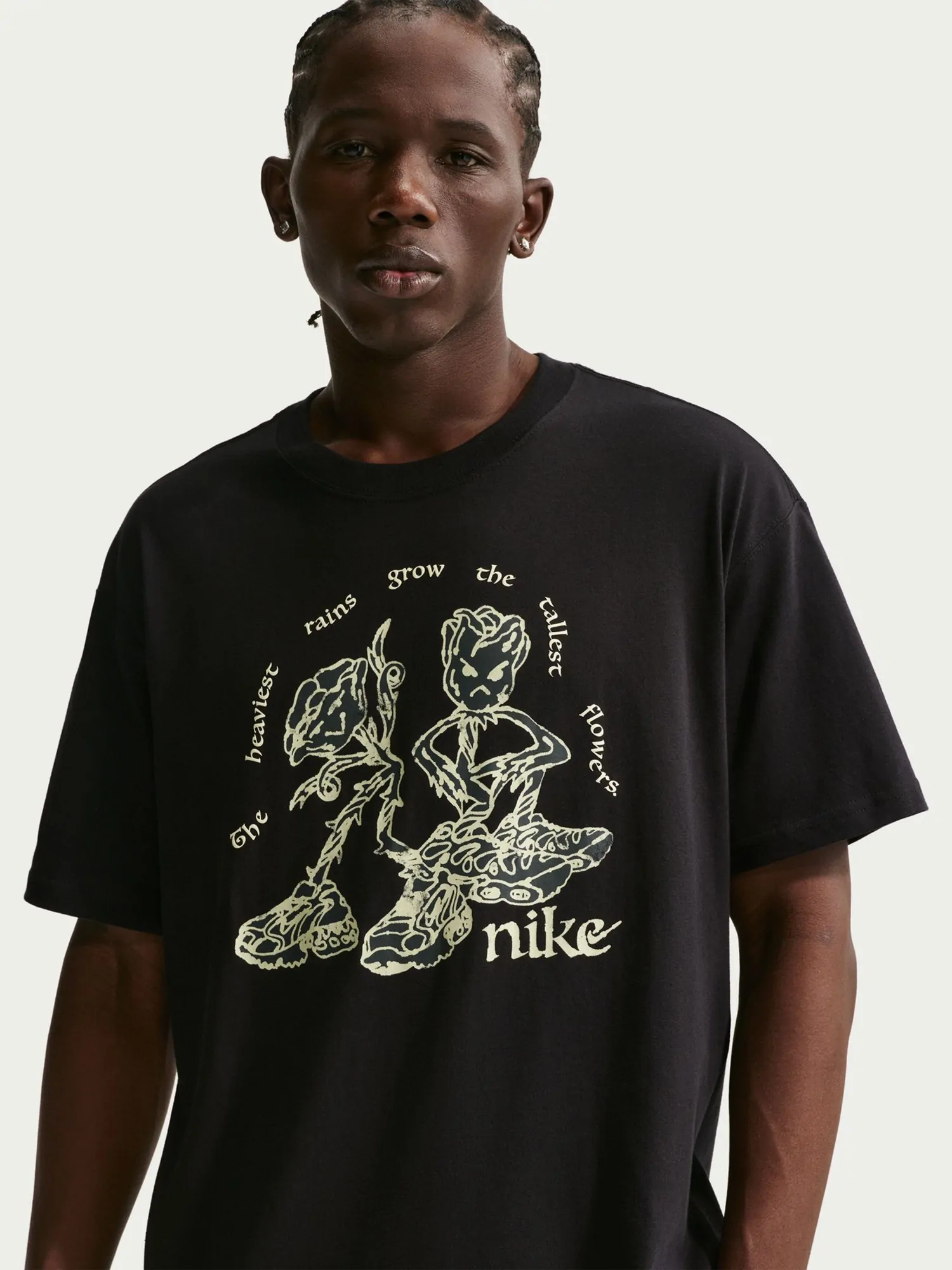 ★SHADOWS FLOWER TEE XL Футболка мужская Nike U NSW TEE LSE TALL FLOWERS черная II3688-010