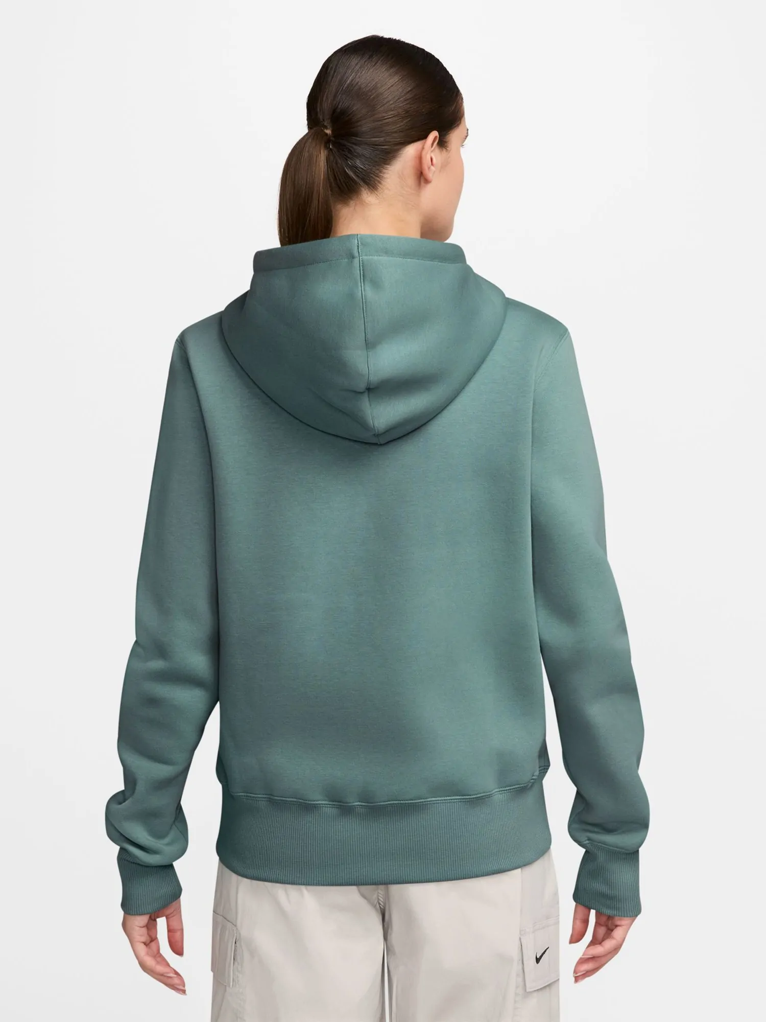Толстовка женская Nike W NSW PHNX FLC STD FZ HDY бирюзовая HJ0995