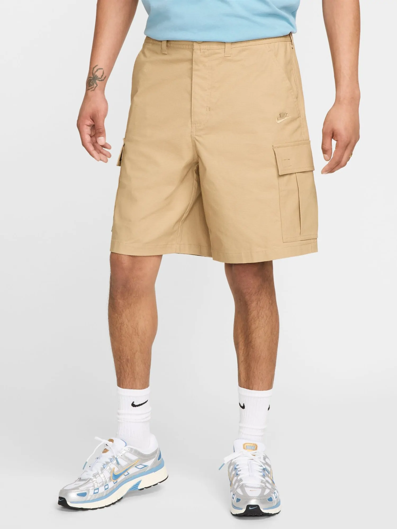 Шорты мужские Nike M NK CLUB WVN CARGO SHORT бежевые FN3517-297