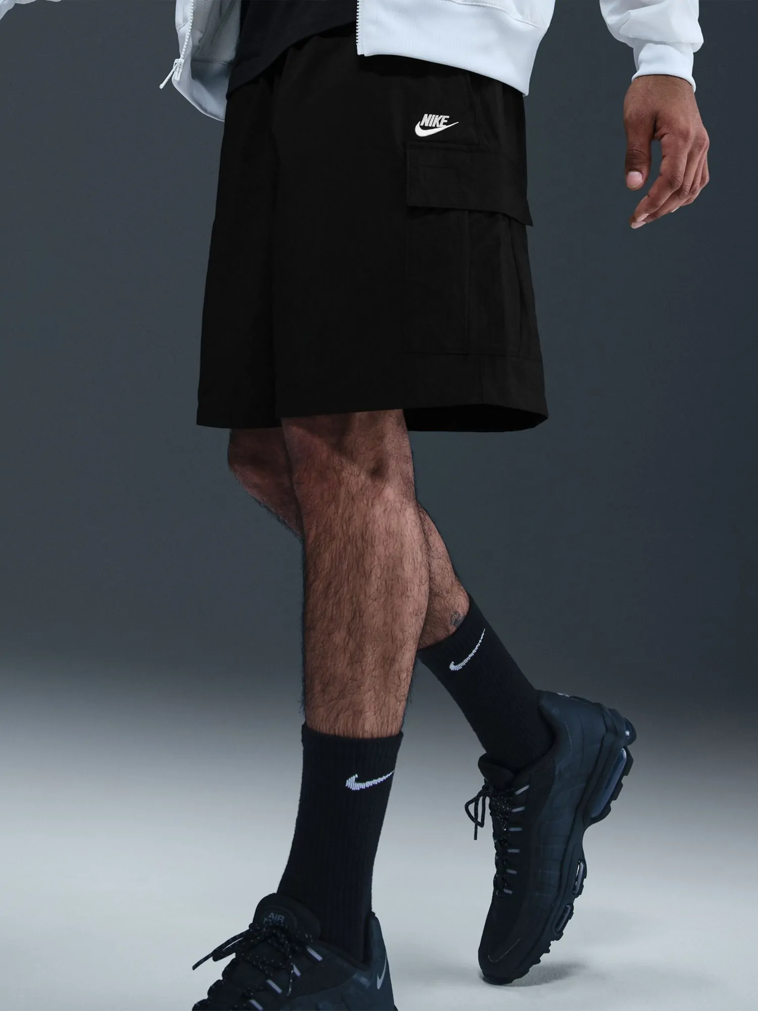 Шорты мужские Nike M NK CLUB UTILITY SHORT черные IH5047-010