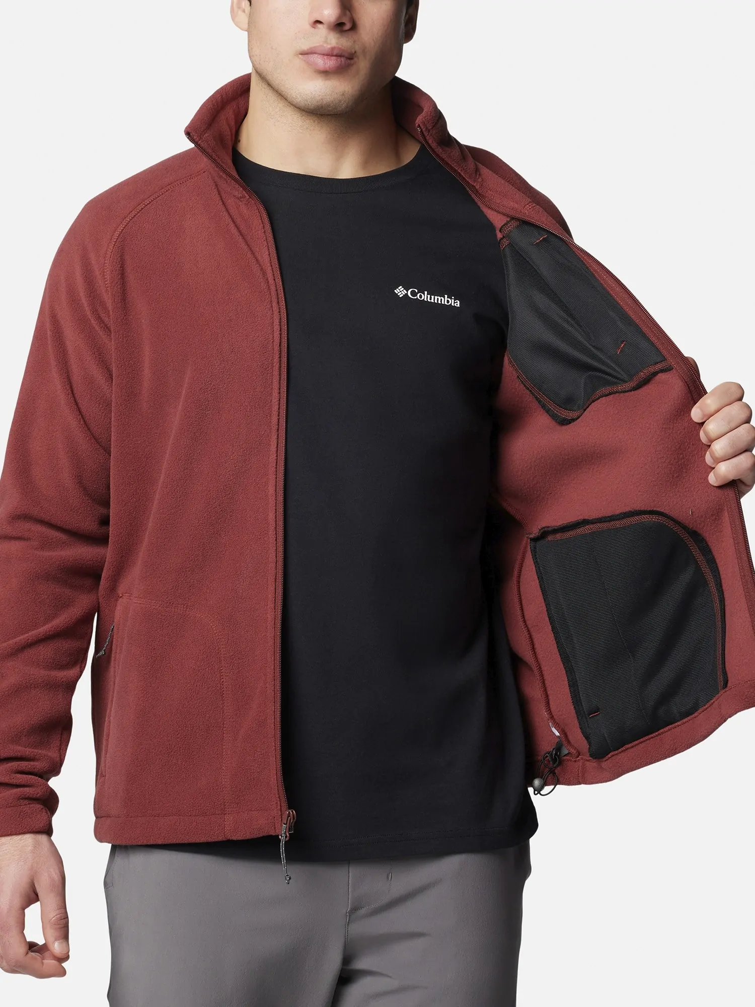 Толстовка мужская Columbia Fast Trek™ II Full Zip Fleece красная