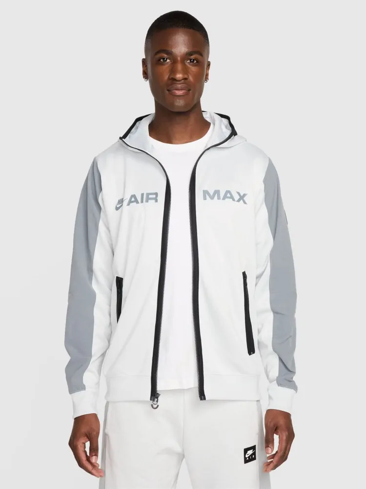 Толстовка мужская Nike M NSW AIR MAX PK FZ HOODIE белая HQ4899-025