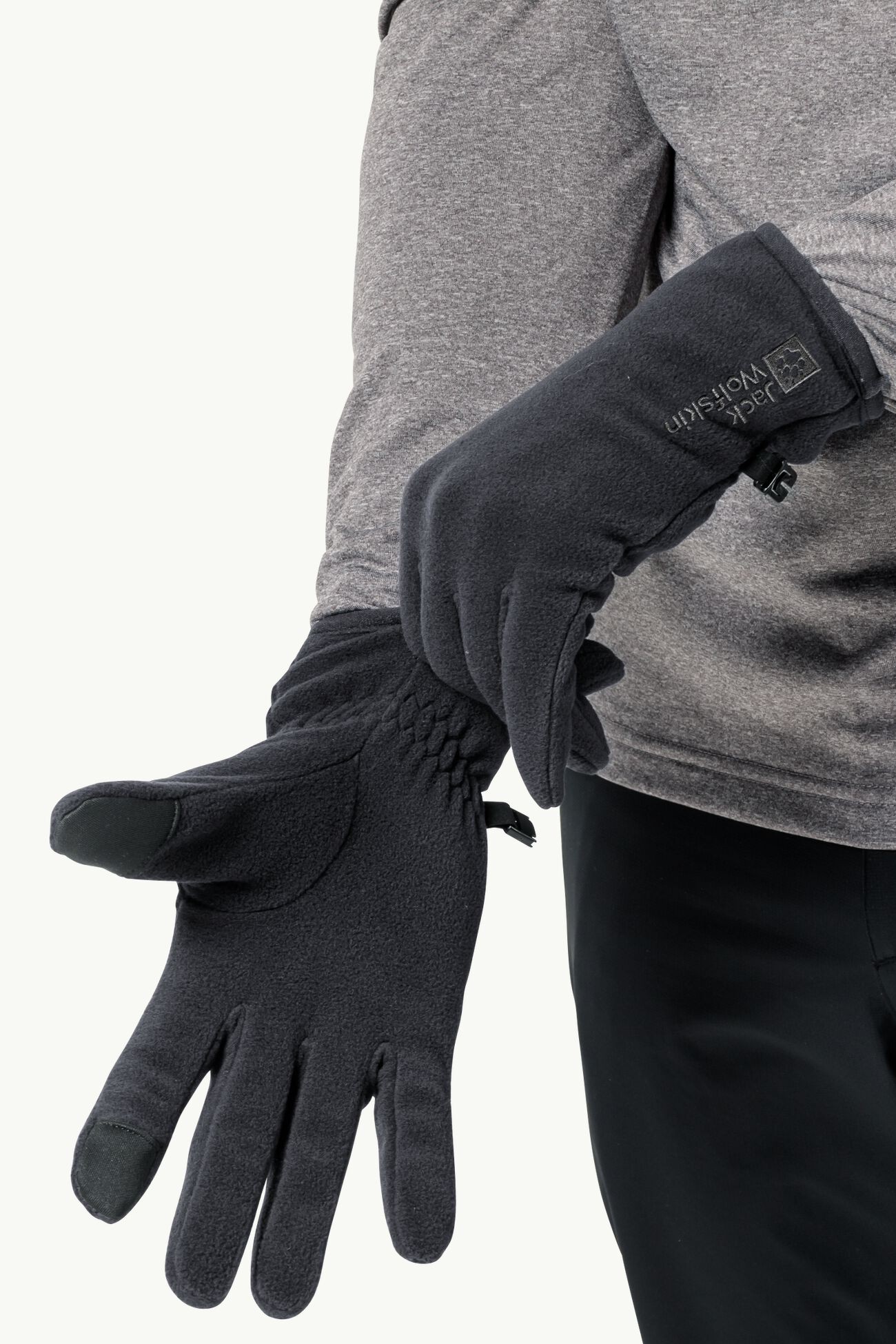 Перчатки мужские Jack Wolfskin REAL STUFF GLOVE черные 1911601-6000 изображение 4