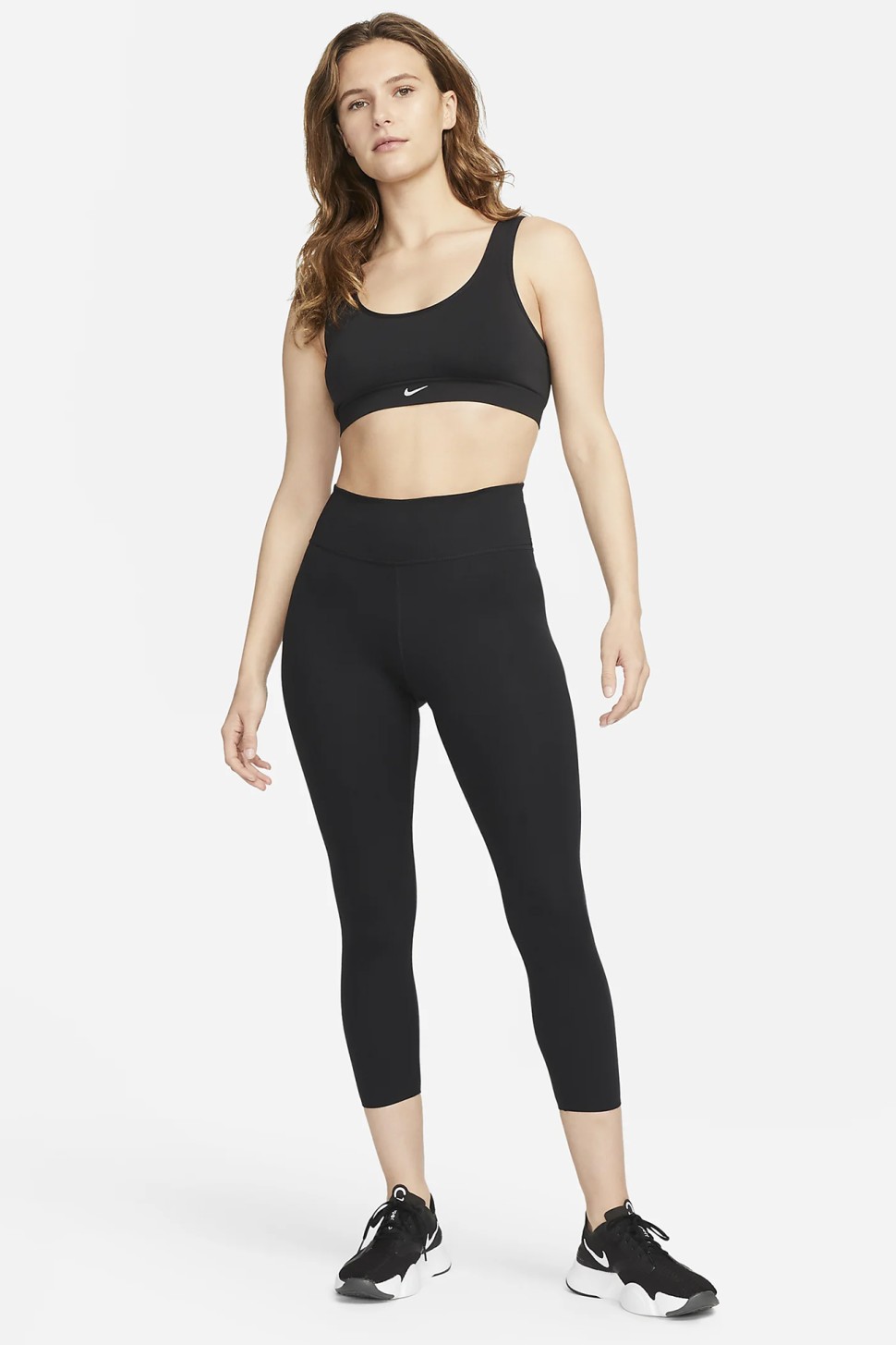 Бра жіночий Nike W NK ALATE SEAMLESS BRA чорний DX0027-010 — фото 6