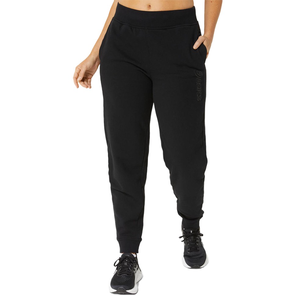 Штани жіночі Asics ASICS LOGO SWEATPANT чорні 2032C844-002 изображение 1