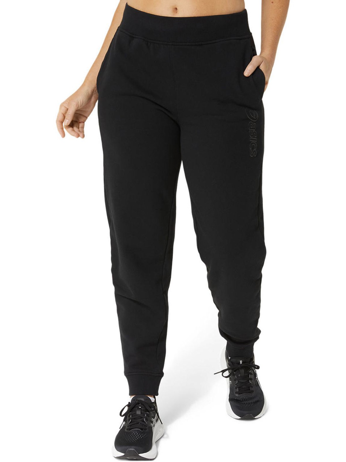 Штани жіночі Asics ASICS LOGO SWEATPANT чорні 2032C844-002 изображение 2