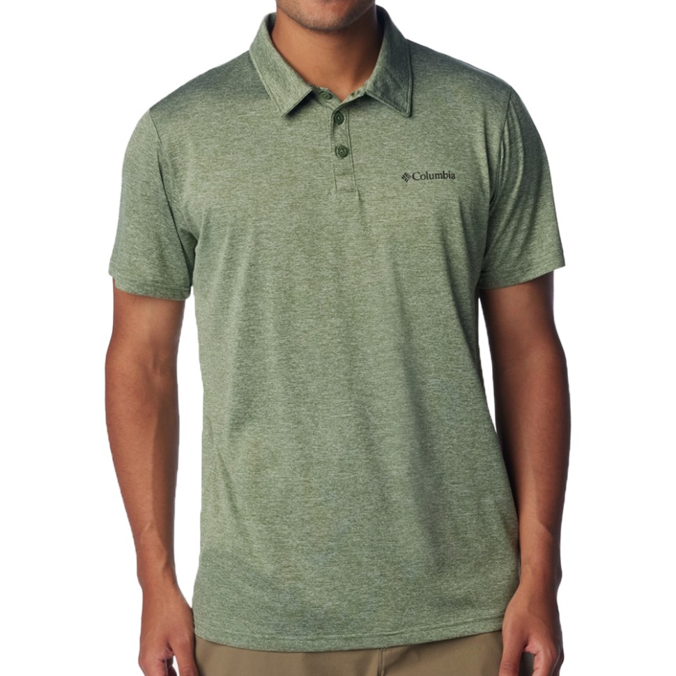Поло чоловіче Columbia HIKE™ POLO зелене 1990401-352 изображение 1