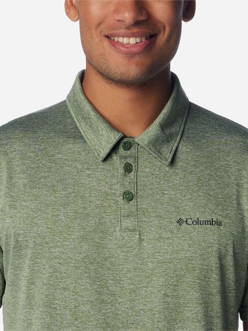 Поло чоловіче Columbia HIKE™ POLO зелене 1990401-352 изображение 4