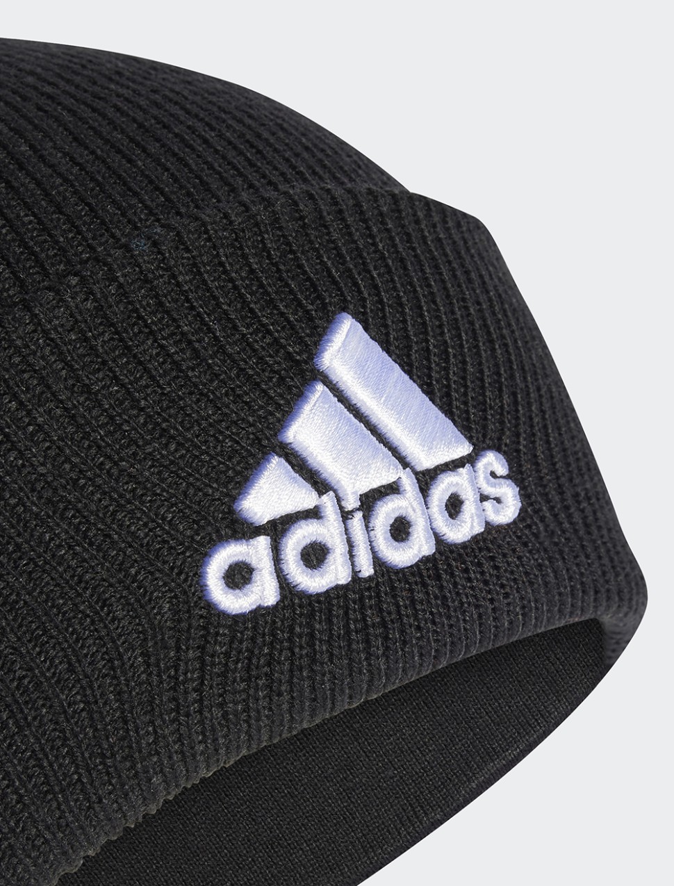 Шапка Adidas LOGO BEANIE CUF чорна IB2651 — фото 3