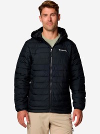 Куртка чоловіча Columbia Powder Lite™ II Hooded Jacket чорна 2086941-010 изображение 2