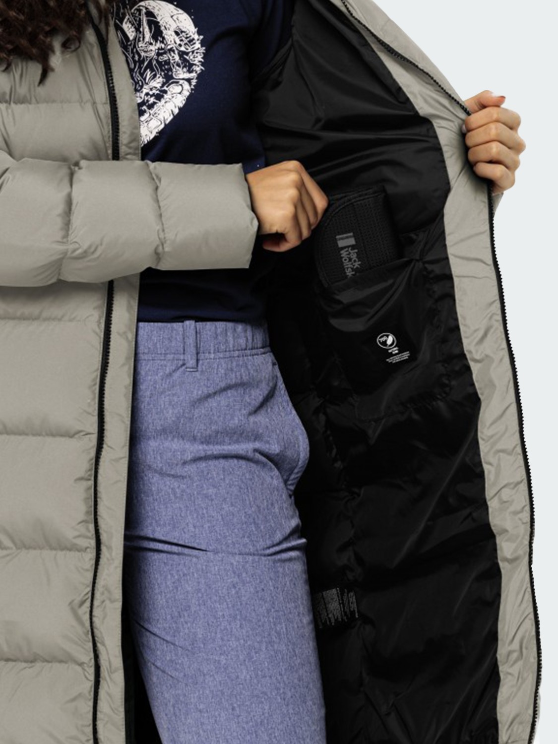 Куртка жіноча Jack Wolfskin FROZEN PALACE COAT W бежева 1204133-A0029 изображение 6