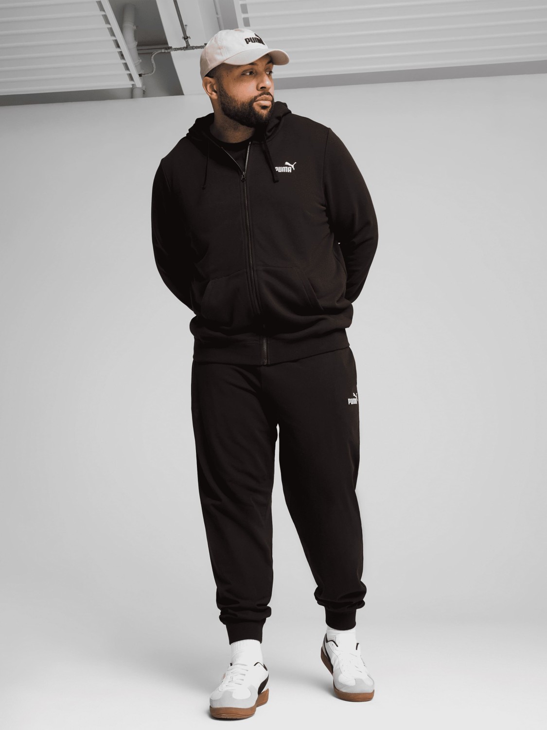 Толстовка мужская Puma ESS Full-Zip Hoodie черная 68258801 изображение 2