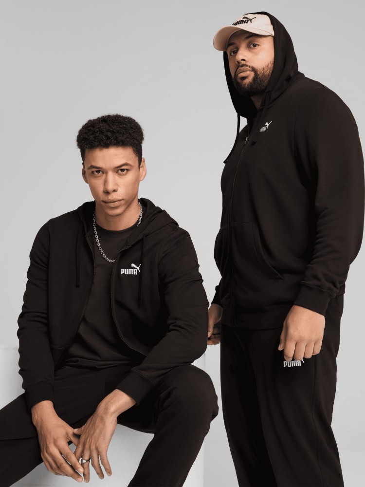 Толстовка чоловіча Puma ESS Full-Zip Hoodie чорна 68258801 изображение 3