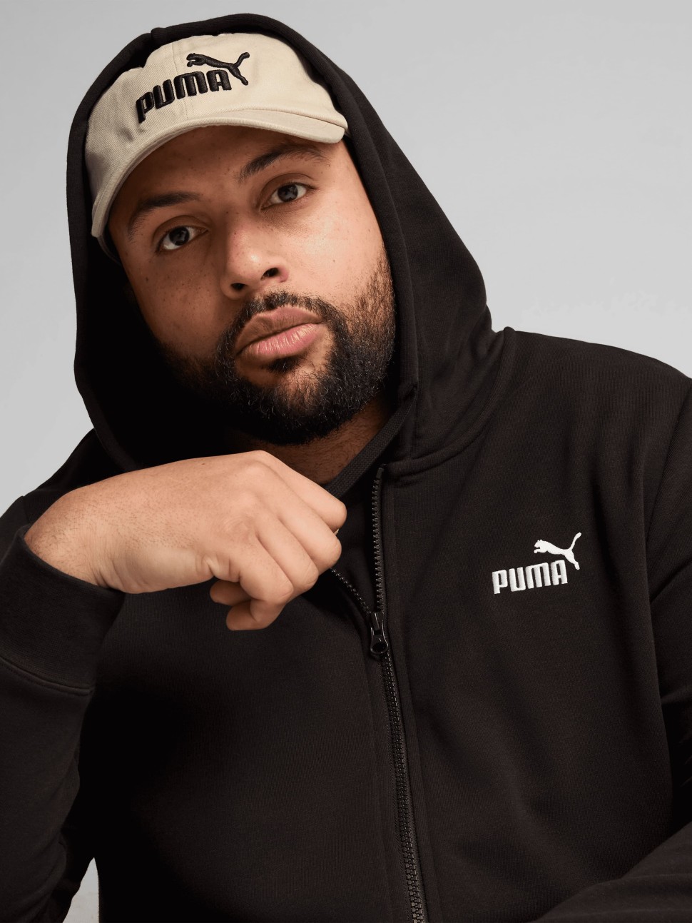 Толстовка чоловіча Puma ESS Full-Zip Hoodie чорна 68258801 — фото 4