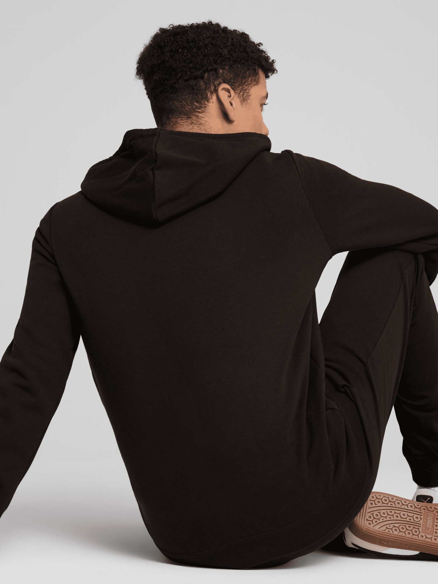 Толстовка чоловіча Puma ESS Full-Zip Hoodie чорна 68258801 изображение 5