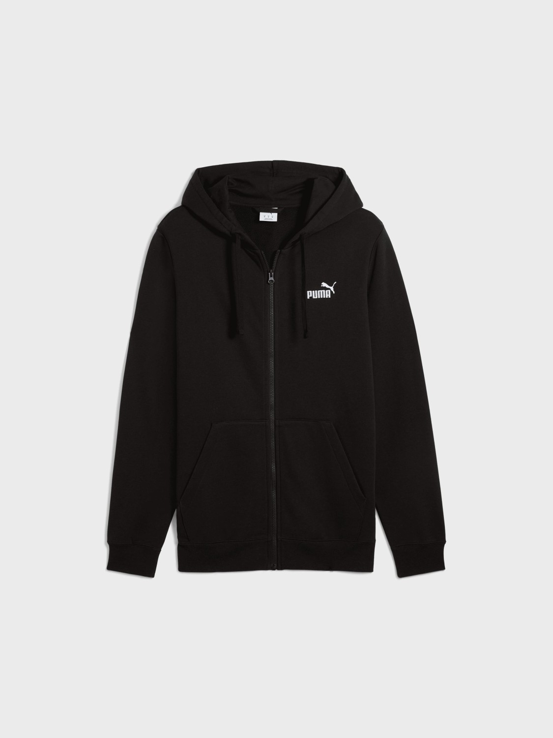 Толстовка мужская Puma ESS Full-Zip Hoodie черная 68258801 изображение 7