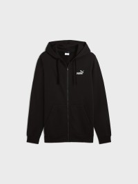 Толстовка чоловіча Puma ESS Full-Zip Hoodie чорна 68258801 изображение 7
