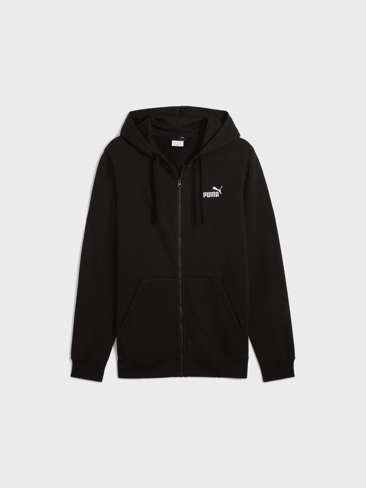 Толстовка чоловіча Puma ESS Full-Zip Hoodie чорна 68258801 изображение 7