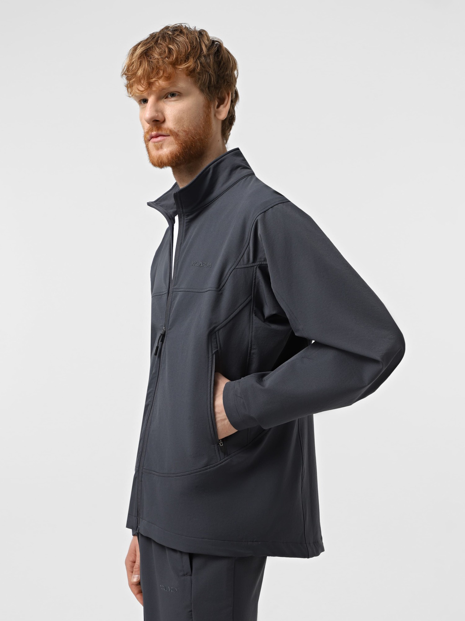 Вітрівка чоловіча Larum Blaise темно-сіра 172516-020 изображение 3