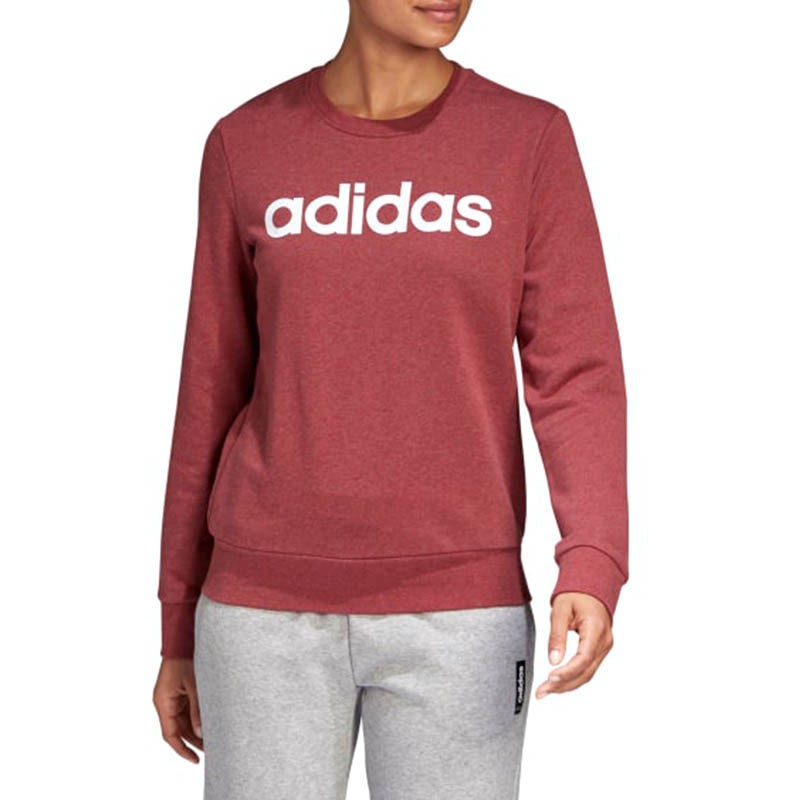 Толстовка жіноча Adidas W E Lin Sweat бордова GD2956  изображение 3