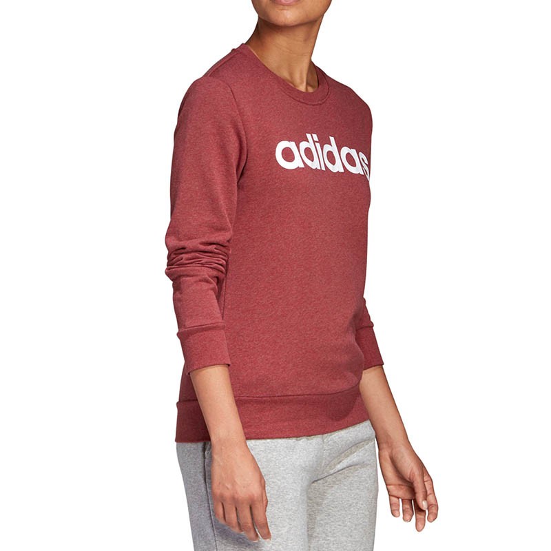Толстовка жіноча Adidas W E Lin Sweat бордова GD2956  — фото 6
