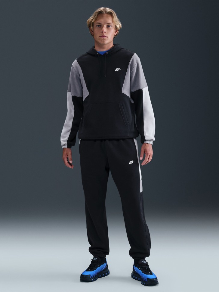 Костюм чоловічий Nike M NK CLUB FLEECE HDED TRACK GX чорний HV1165-010 изображение 2