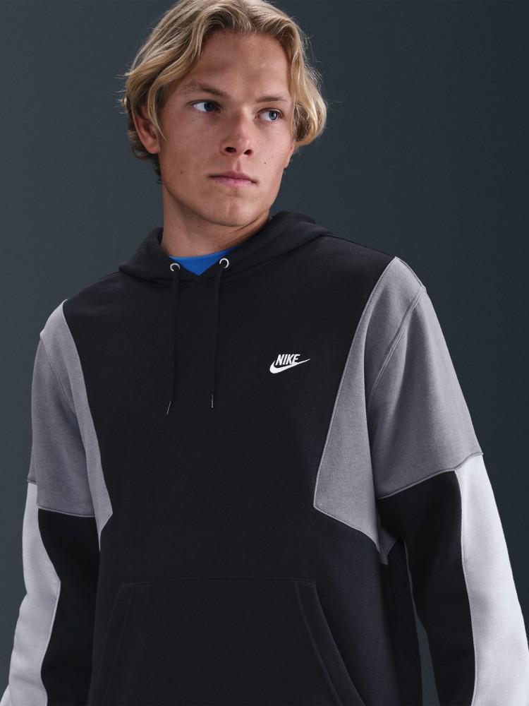 Костюм чоловічий Nike M NK CLUB FLEECE HDED TRACK GX чорний HV1165-010 изображение 4