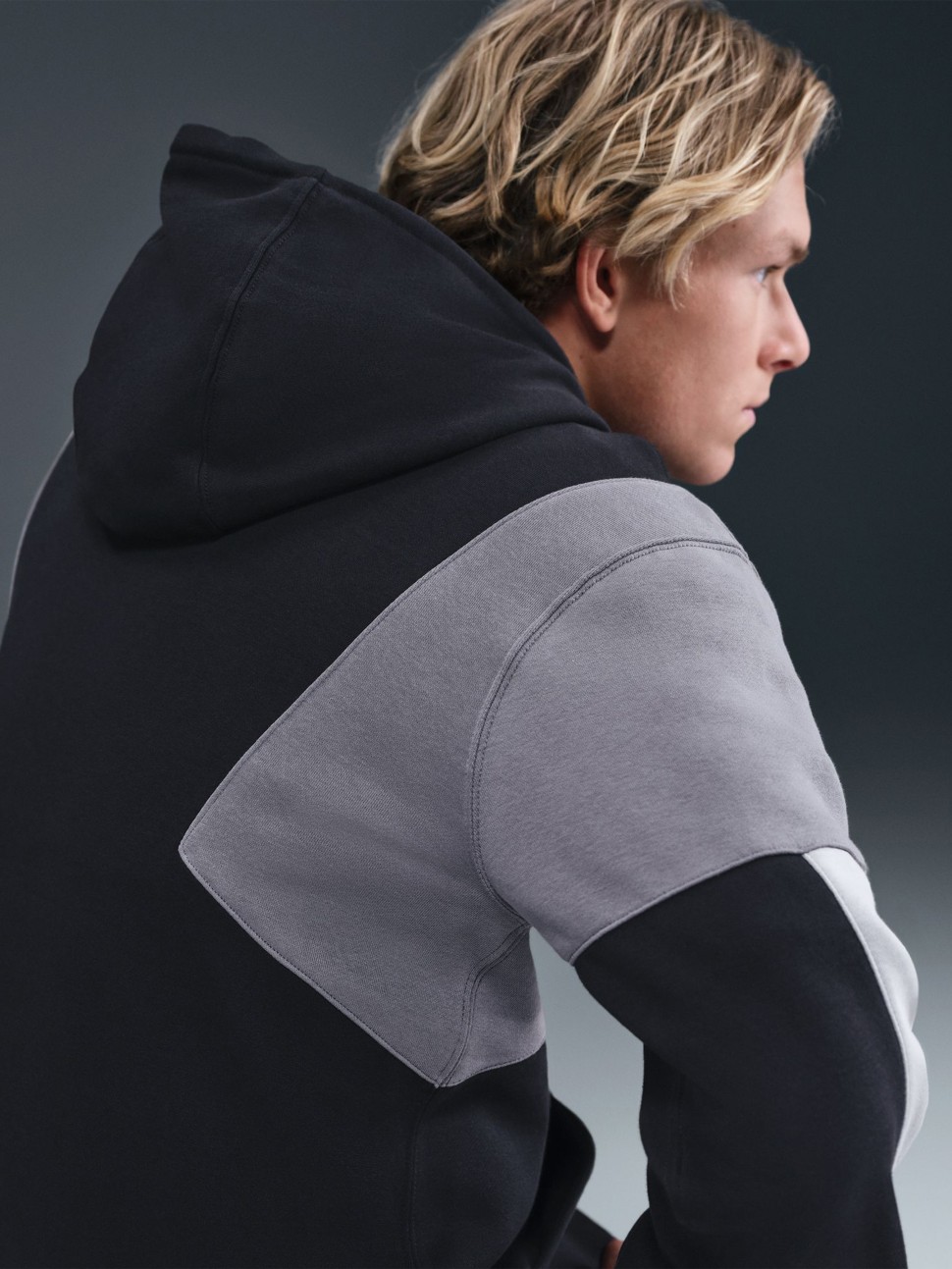 Костюм чоловічий Nike M NK CLUB FLEECE HDED TRACK GX чорний HV1165-010 — фото 5