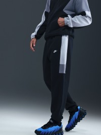 Костюм чоловічий Nike M NK CLUB FLEECE HDED TRACK GX чорний HV1165-010 изображение 7