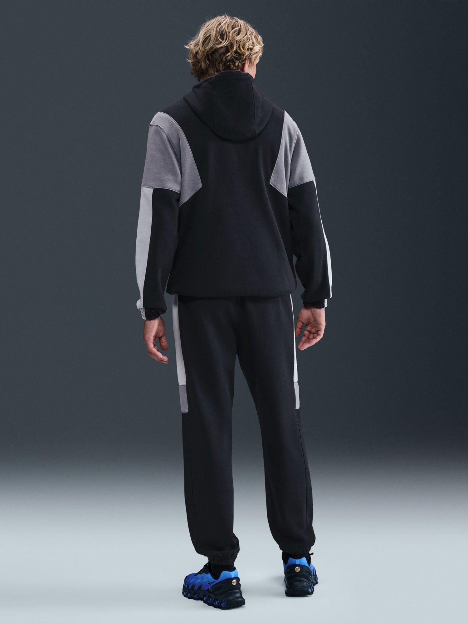 Костюм мужской Nike M NK CLUB FLEECE HDED TRACK GX черный HV1165-010 изображение 9