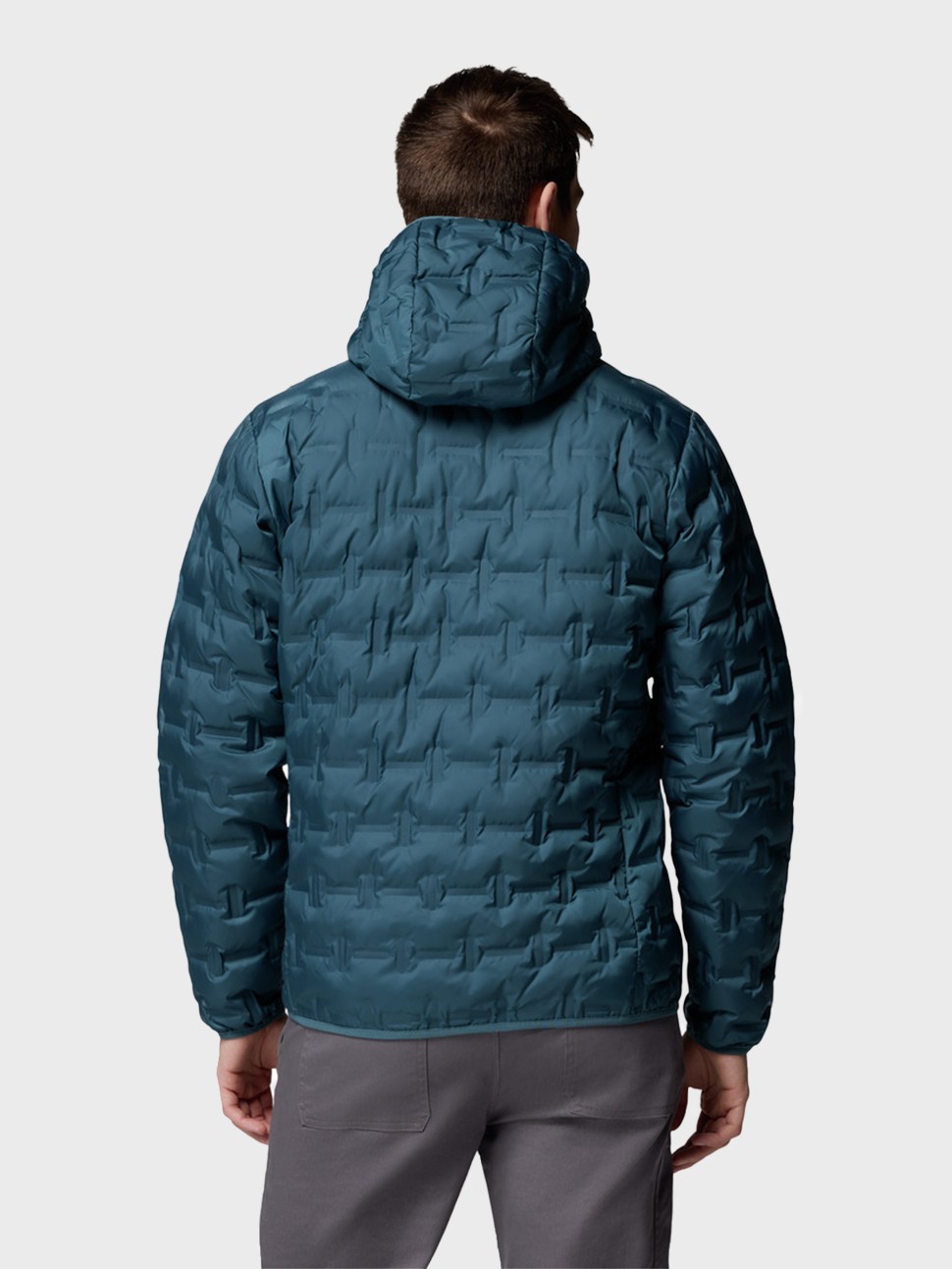 Куртка чоловіча Columbia Delta Ridge™ II Down Hooded Jacket бірюзова 2086221-429 — фото 4