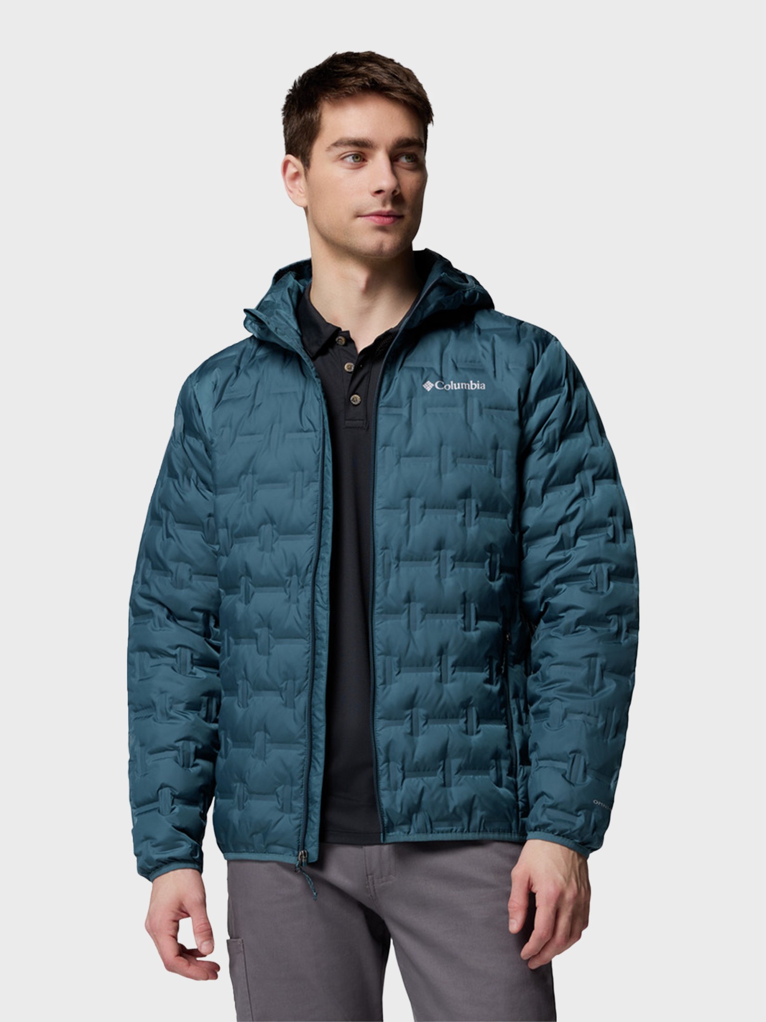 Куртка мужская Columbia Delta Ridge™ II Down Hooded Jacket бирюзовая 2086221-429 изображение 5