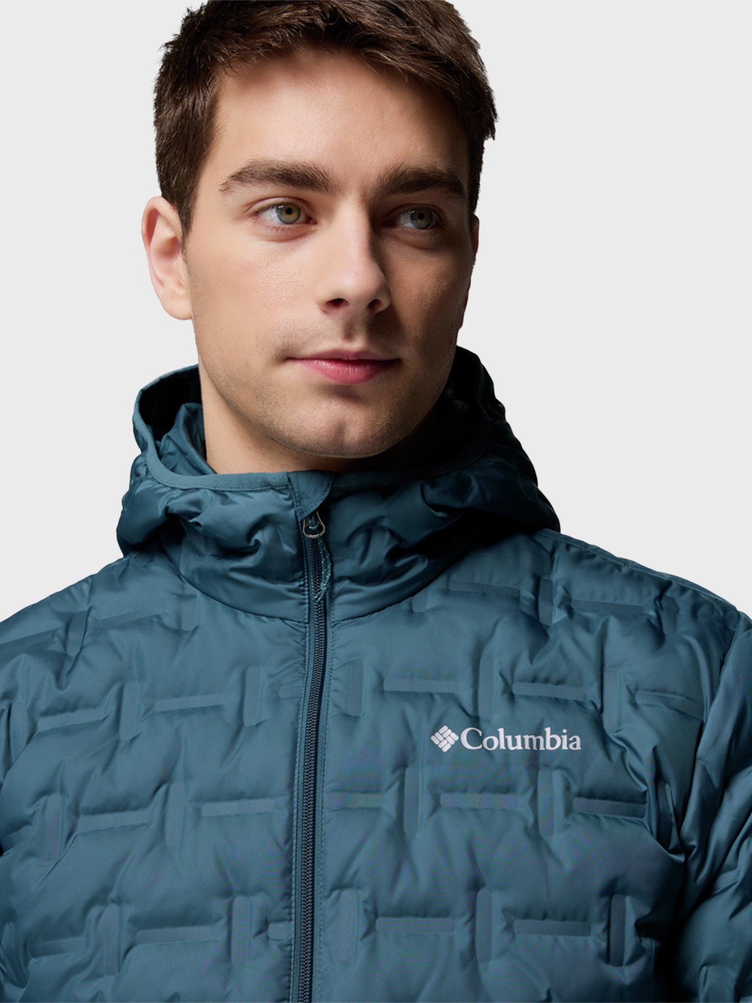 Куртка мужская Columbia Delta Ridge™ II Down Hooded Jacket бирюзовая 2086221-429 изображение 7