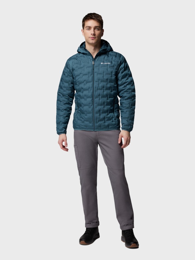 Куртка мужская Columbia Delta Ridge™ II Down Hooded Jacket бирюзовая 2086221-429 изображение 8