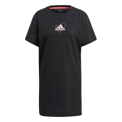 Платье женское Adidas Logo Tee Dress черное GJ6523