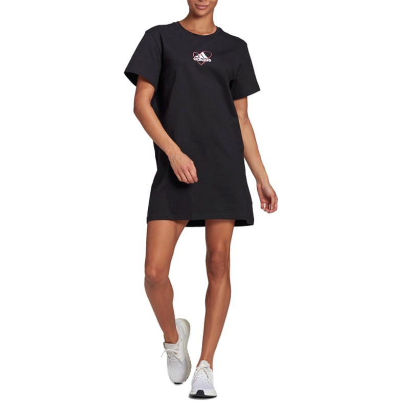 Сукня жіноча Adidas Logo Tee Dress чорна GJ6523 — фото 2