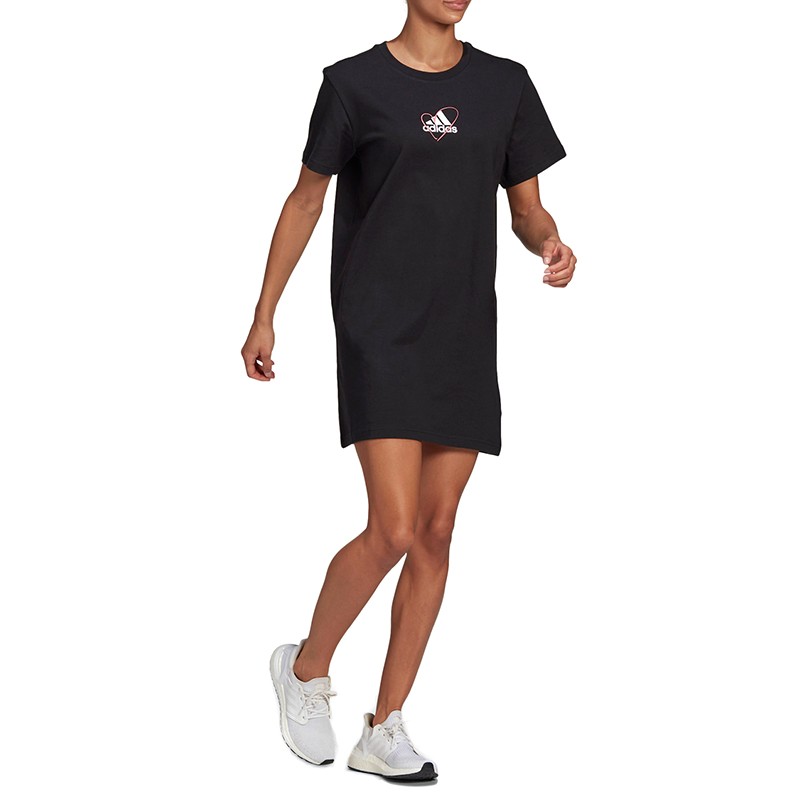 Сукня жіноча Adidas Logo Tee Dress чорна GJ6523 — фото 3