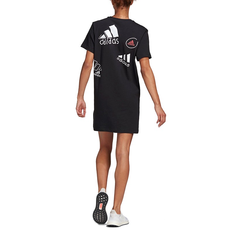 Сукня жіноча Adidas Logo Tee Dress чорна GJ6523 — фото 4