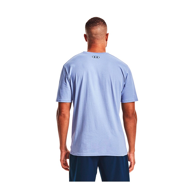 Футболка мужская Under Armour Ua Boxed Sportstyle Ss голубая 1329581-420 — фото 2