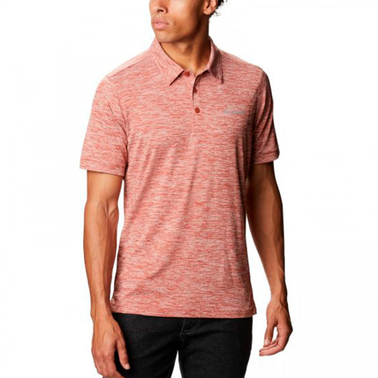 Рубашка-поло мужская Columbia Deschutes Runner ™ Polo красная 1895611-248 изображение 1