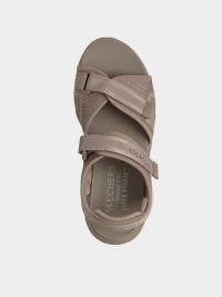 Сандалии женские Skechers Sport Comfort D'Lux Walker бежевые 163585 TPE изображение 4