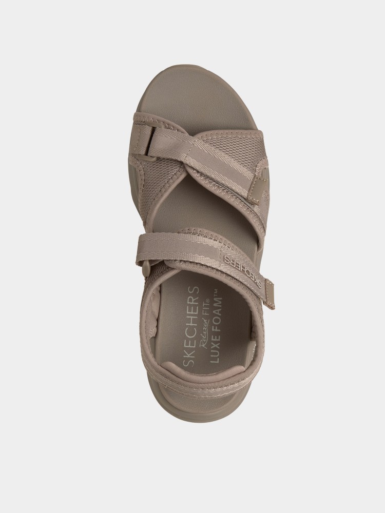 Сандалии женские Skechers Sport Comfort D'Lux Walker бежевые 163585 TPE изображение 4