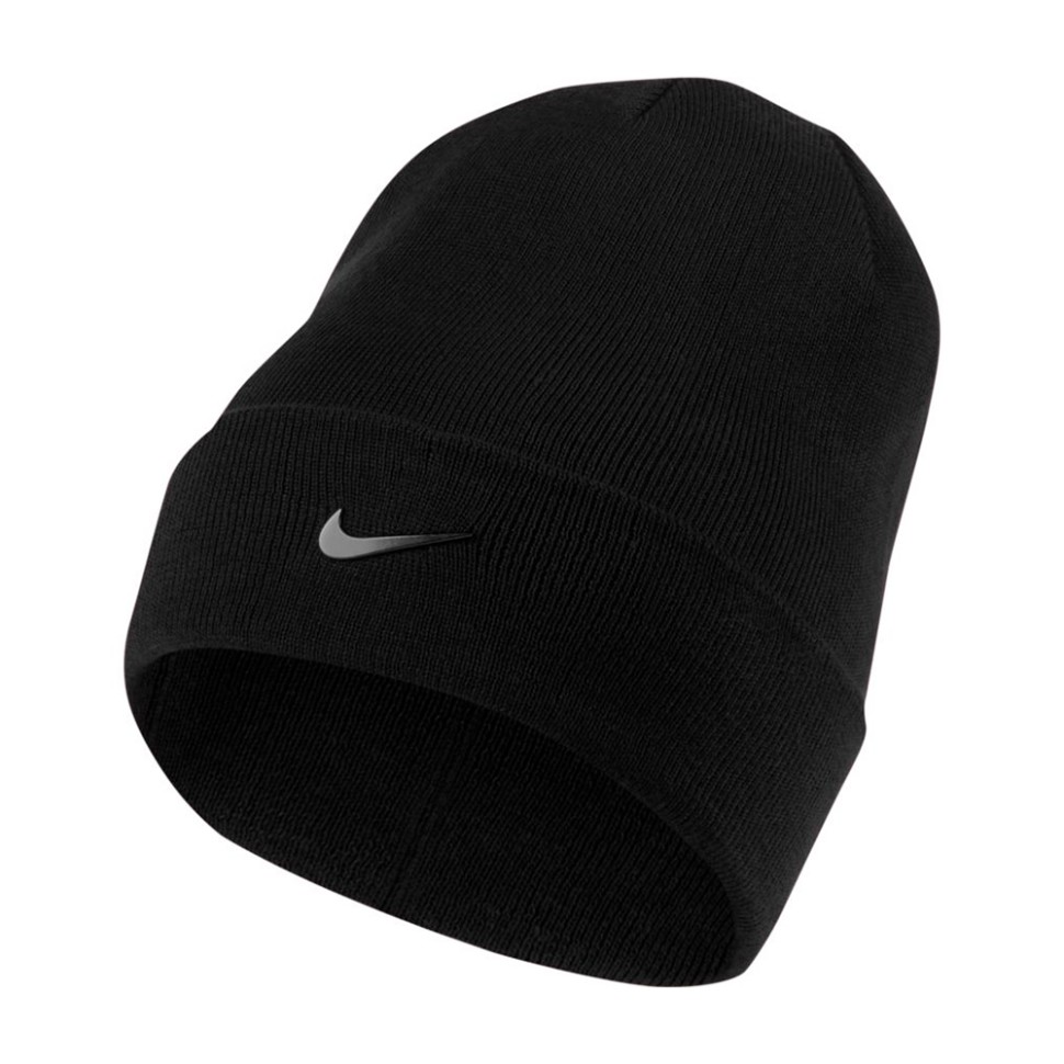 Шапка Nike U Nsw Beanie Cuffed Swoosh черная CW6324-010 изображение 1