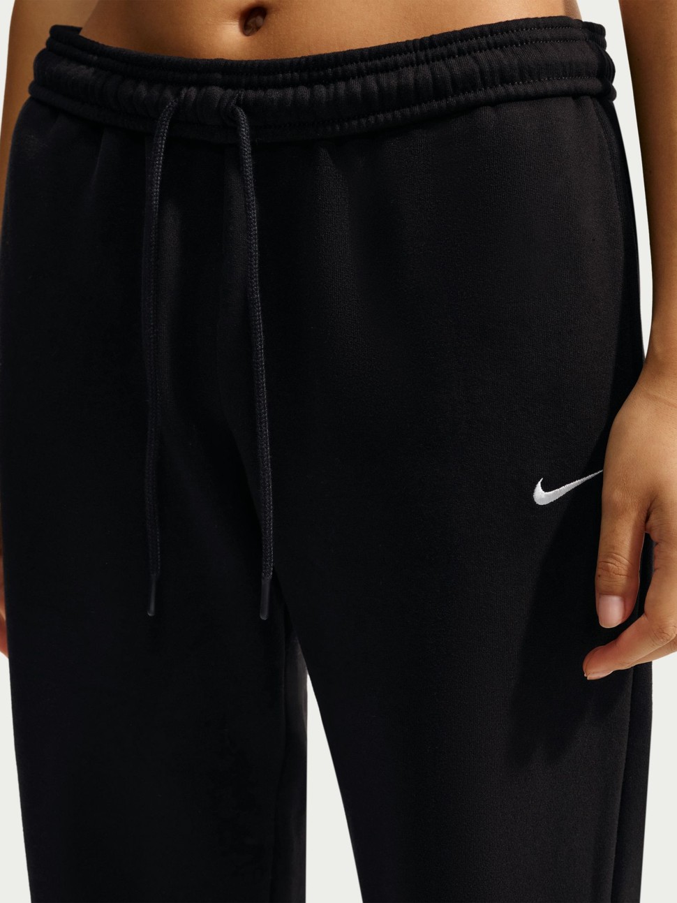 Women's pants Nike W NK STDO FLC MW MR STD OH PNT black IM8078-001 — photo 8