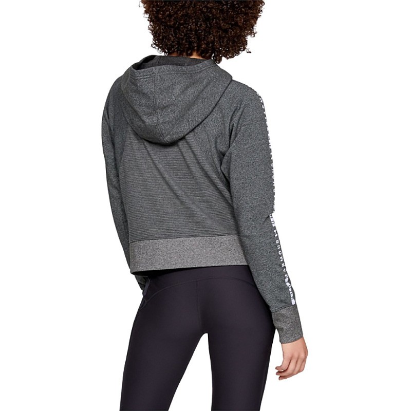 Толстовка женская Under Armour TB Ottoman Fleece FZ серая 1321182-019 — фото 4 — Sport City Толстовка женская Under Armour TB Ottoman Fleece FZ серая 1321182-019 — фото 4