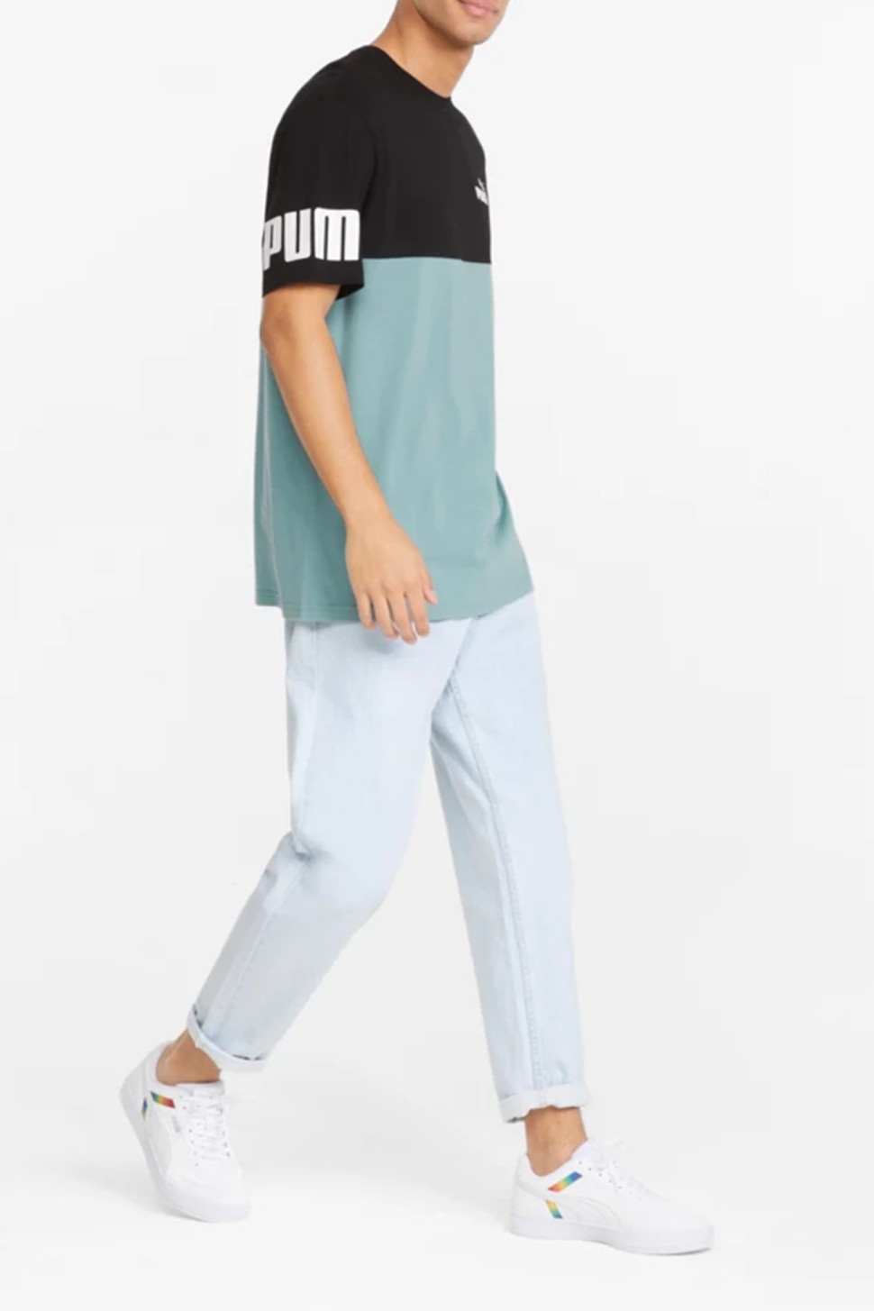 Футболка мужская Puma Power Colorblock мультицвет 84738932 — фото 2 — Sport City Футболка мужская Puma Power Colorblock мультицвет 84738932 — фото 2