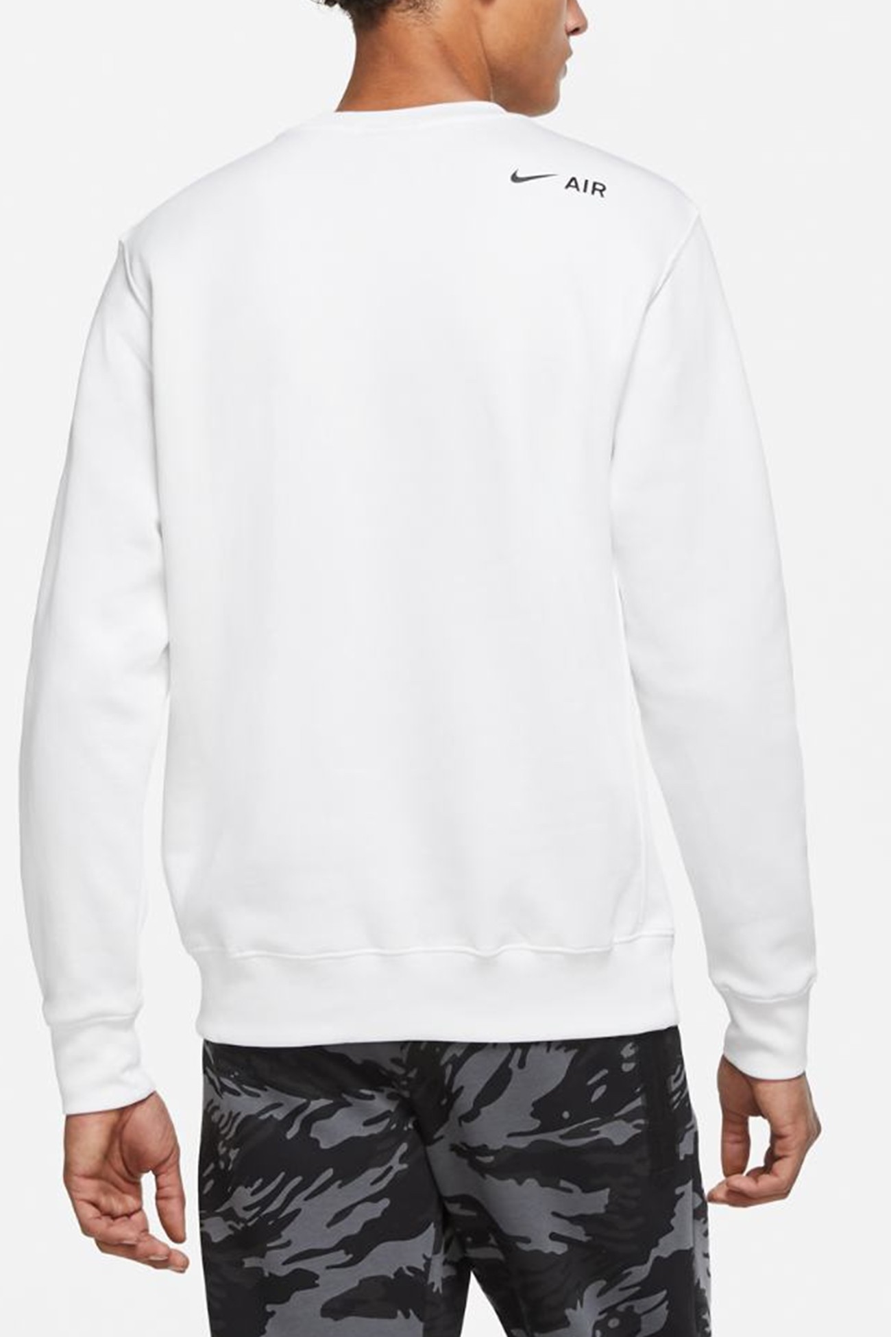 Толстовка мужская Nike M Nsw Crew Prnt Pack Bb белая DD9699-100 изображение 5